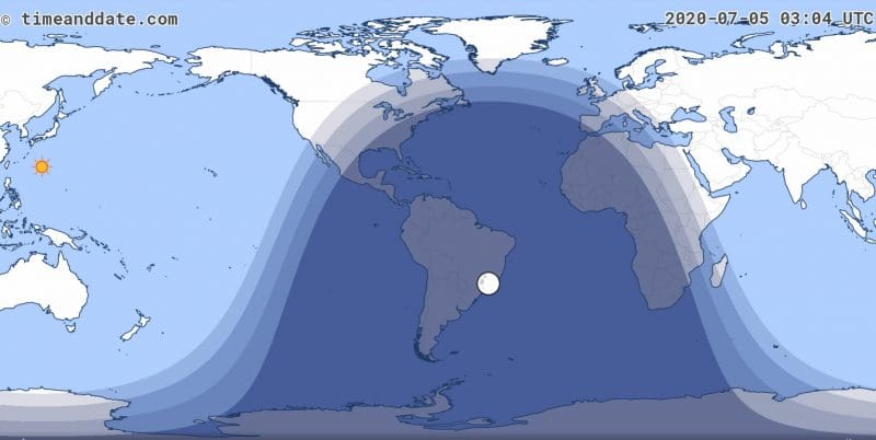 Lunar Eclipse July 2020 Path
