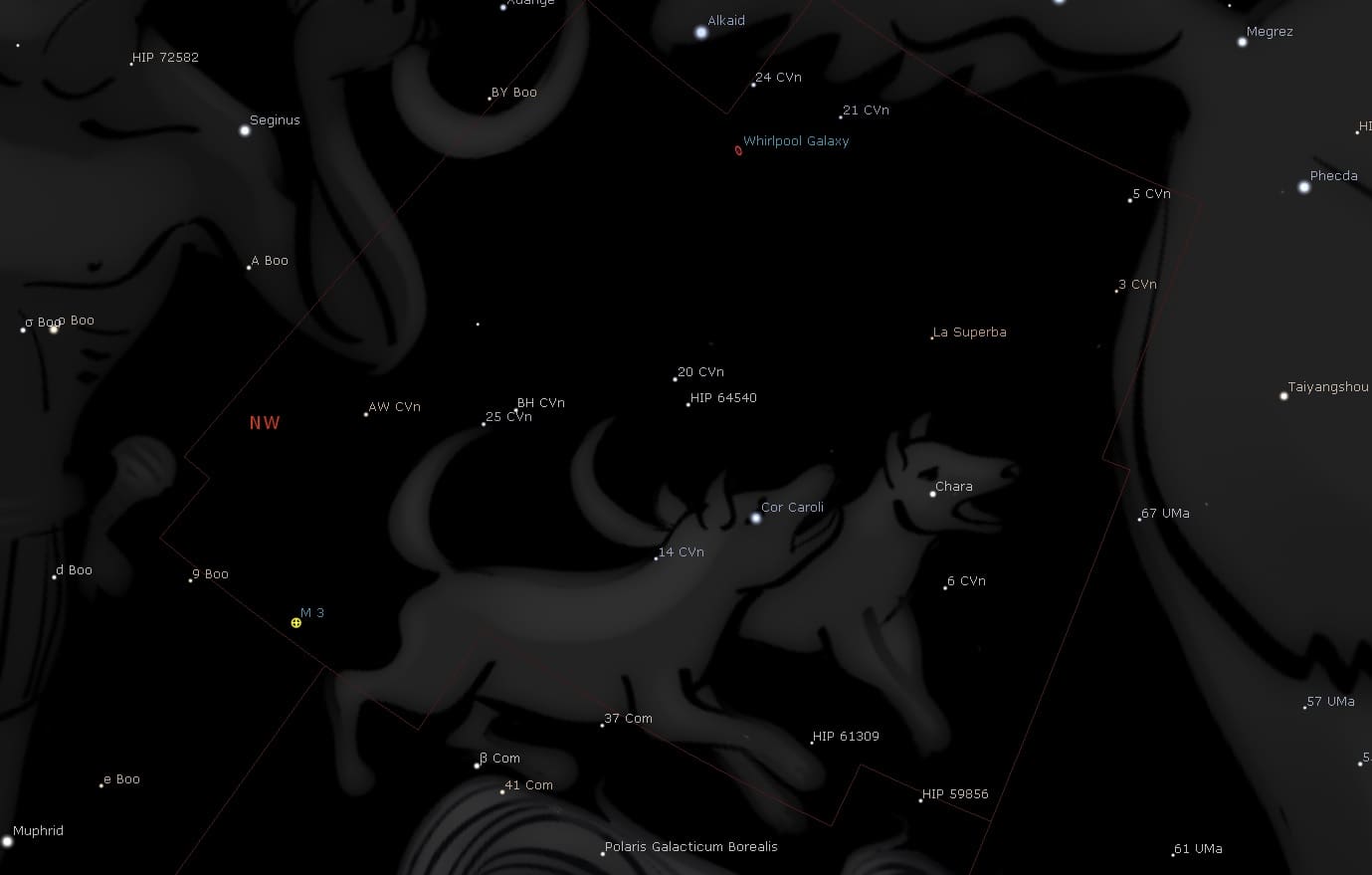 Canes Venatici Constellation