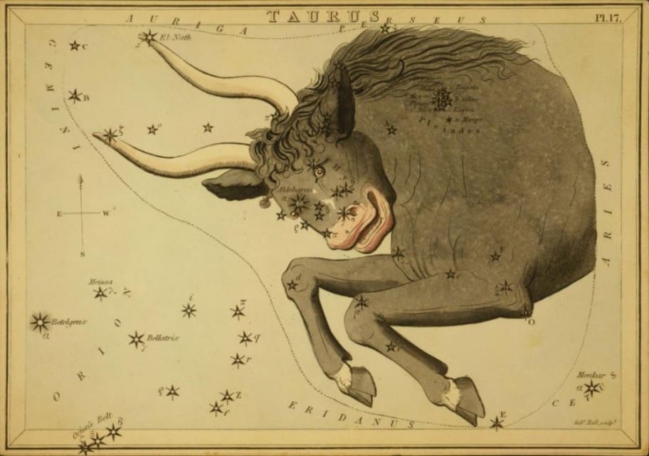 Taurus Constellation Star Map