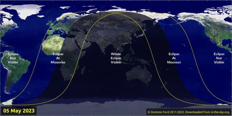 Lunar Eclipse May 2023 Visibility [in-the-sky.org]