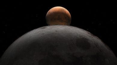 Lunar Occultations of Mars December 2022