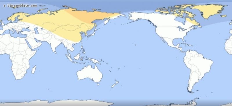 Solar Eclipse August 2018 Map